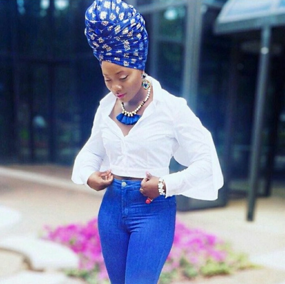 Boho  Navy Tassel Necklace